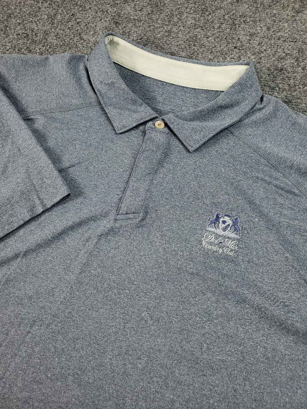 Peter Millar Golf Polo Shirt Mens 2XL Del Mar Country Club Performance Stretch